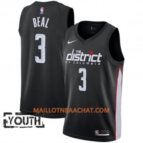 Maillot NBA Washington Wizards Bradley Beal 3 2018-19 Nike City Edition Noir Swingman - Enfant